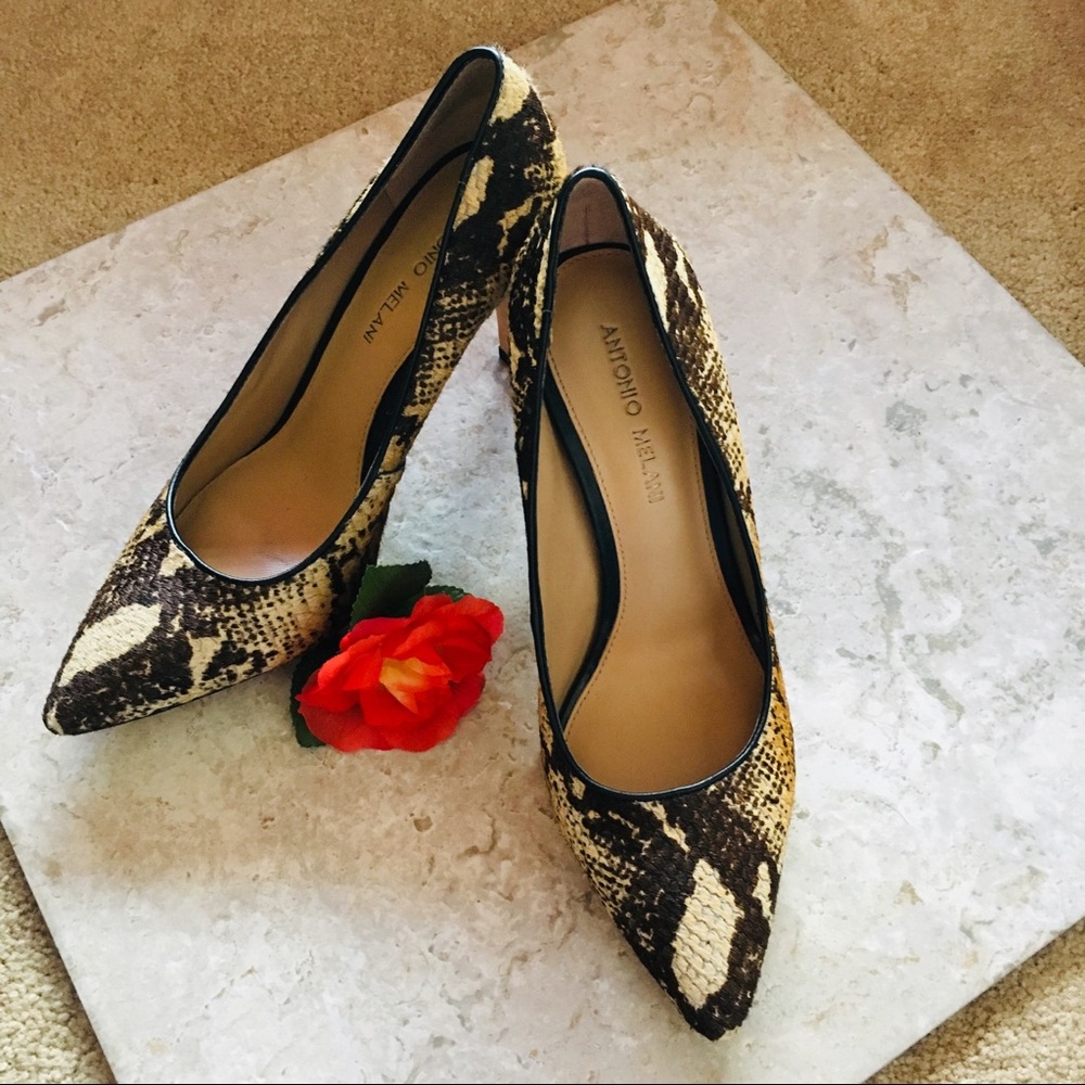 Antonio Melani calf hair heels 8 1/2